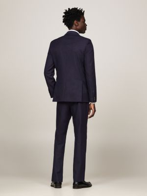 blue wool blend pinstripe slim fit blazer for men tommy hilfiger