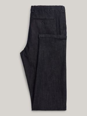 green twill denim two-piece slim fit suit for men tommy hilfiger