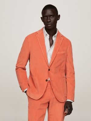 Mens orange suit jacket sale