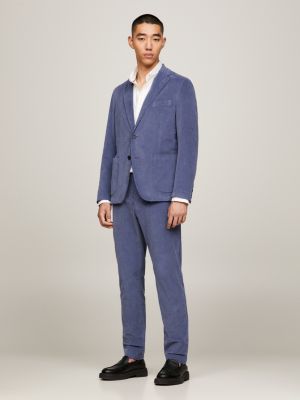Baby Corduroy Two-Piece Slim Fit Suit | Blue | Tommy Hilfiger