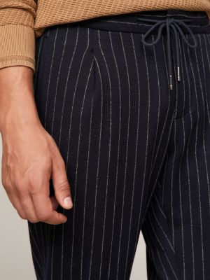 Mens pinstripe hot sale smart joggers