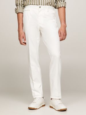 Tommy hilfiger on sale white trousers