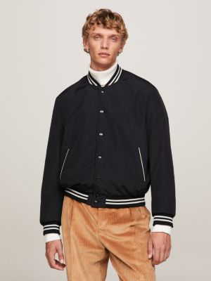 Tommy hilfiger stripe outlet padded bomber jacket