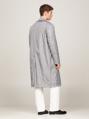 Wattierter Regular Fit Staubmantel | Grau | Tommy Hilfiger
