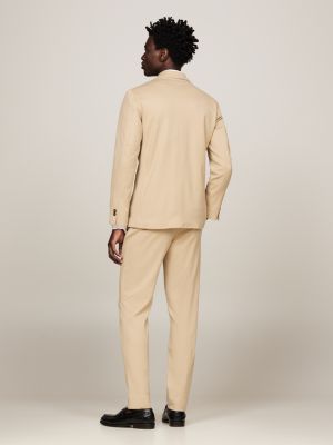 Double Breasted Unconstructed Regular Fit Blazer | Beige | Tommy 
