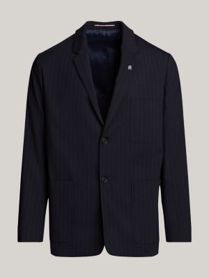 Unstrukturiertes Regular Fit Sakko | Blau | Tommy Hilfiger