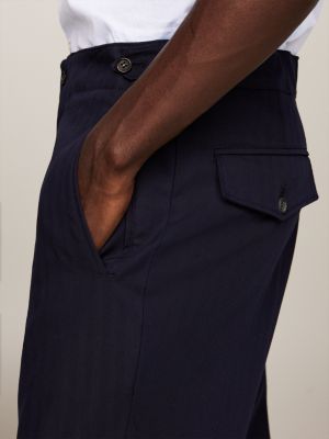Regular Fit Jersey-Hose mit verstellbarem Bund | Blau | Tommy Hilfiger