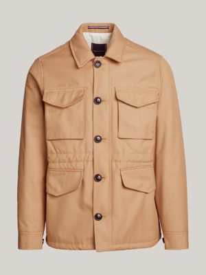 Veste militaire coupe standard a poches Beige Tommy Hilfiger