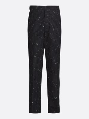 black pinstripe regular trousers for men tommy hilfiger