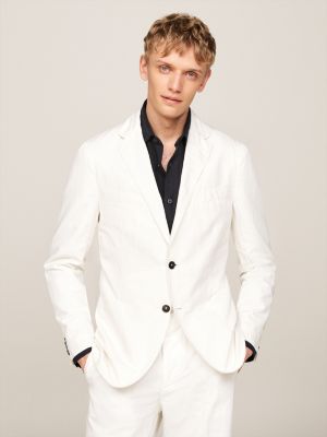 Mens white blazer slim fit hotsell