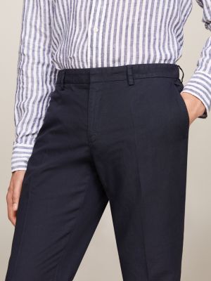 Tweedelig single breasted slim fit pak Blauw Tommy Hilfiger