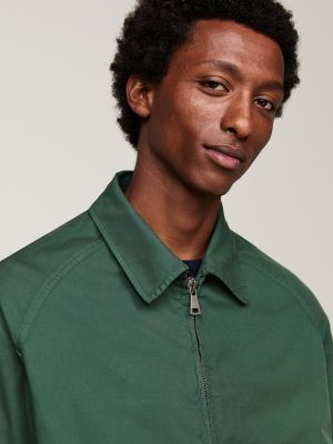 veste zippée à col vert pour hommes tommy hilfiger