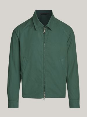 veste zippée à col vert pour hommes tommy hilfiger