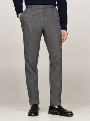 grey micro pinstripe single breasted suit for men tommy hilfiger