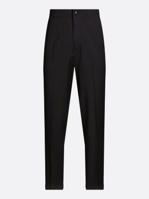 black adjustable waist trousers for men tommy hilfiger