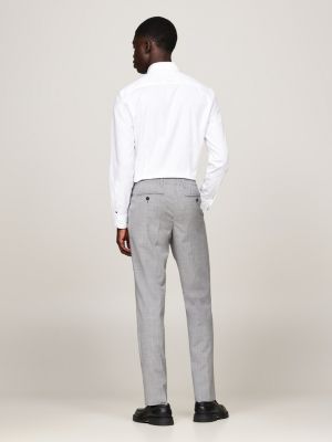 Pressed Crease Slim Trousers | Grey | Tommy Hilfiger