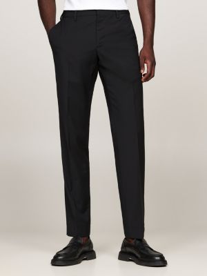 Pressed Crease Slim Trousers | Black | Tommy Hilfiger