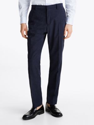 niebieski garnitur lardini z niemnącej tkaniny dla mężczyźni - tommy hilfiger
