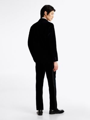 blue th x festive velvet slim fit tuxedo for men tommy hilfiger