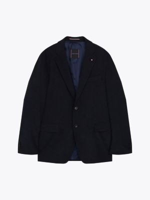 completo traspirante con blazer monopetto blu da uomini tommy hilfiger