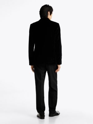 black velvet regular fit blazer for men tommy hilfiger