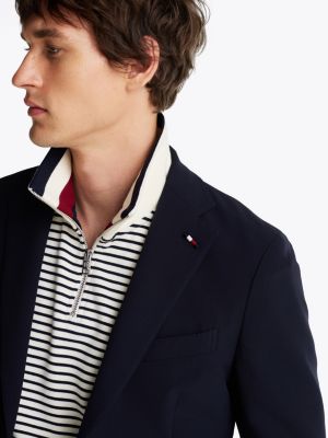 veste toute saison bleu pour hommes tommy hilfiger