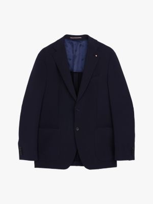 veste toute saison bleu pour hommes tommy hilfiger