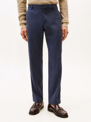 blue regular single breasted suit for men tommy hilfiger