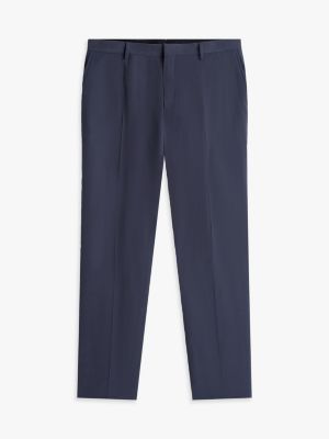 blue regular single breasted suit for men tommy hilfiger