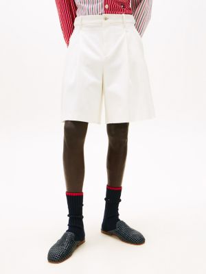 weiß the runway collection weite chino-shorts für herren - tommy hilfiger