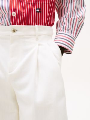 weiß the runway collection weite chino-shorts für herren - tommy hilfiger