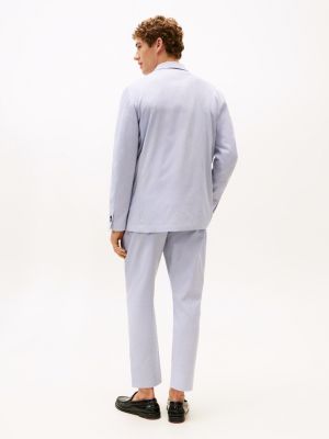 blue micro pinstripe single breasted blazer for men tommy hilfiger