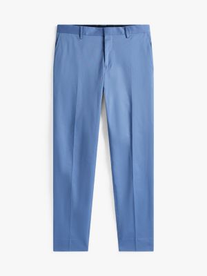 blue slim trousers for men tommy hilfiger