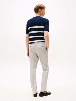 grijs regular pantalon voor heren - tommy hilfiger