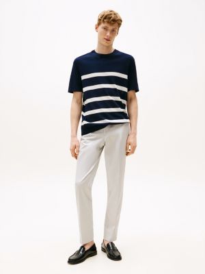 grey regular pantalon voor heren - tommy hilfiger