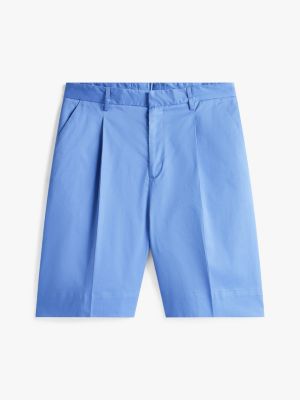 blue regular shorts for men tommy hilfiger