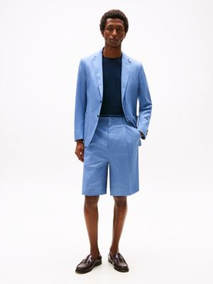 blue regular shorts for men tommy hilfiger