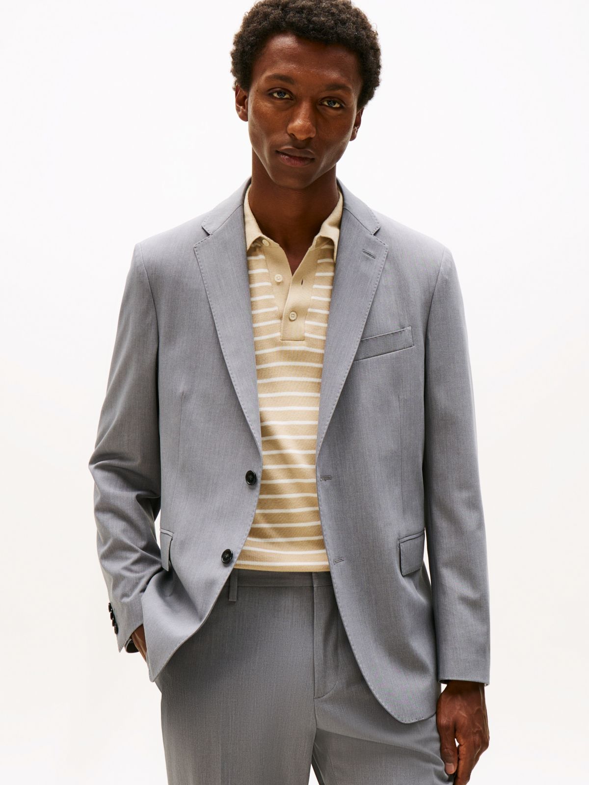 Twill Suit With Wool — Grey