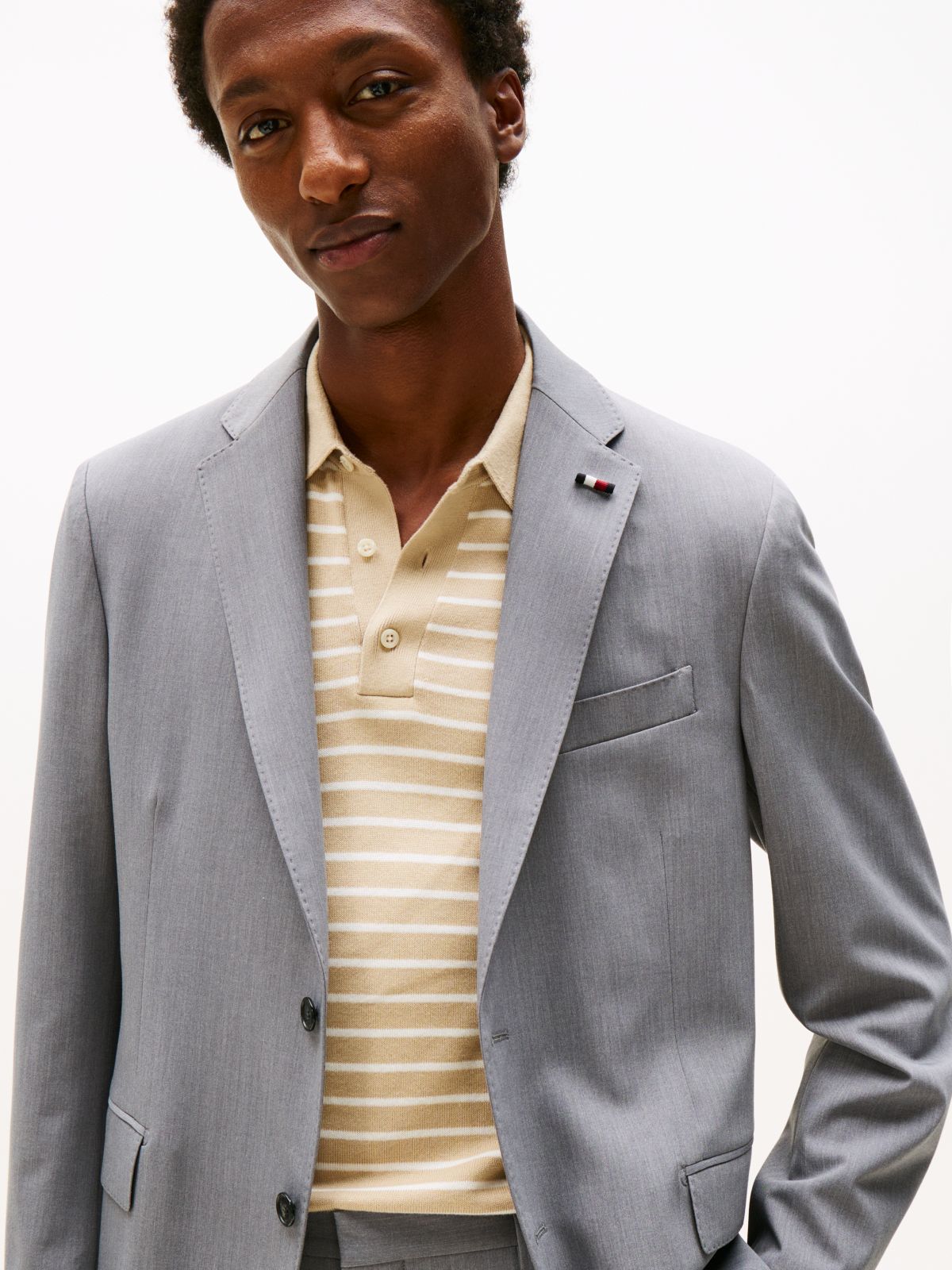 Twill Suit With Wool — Grey