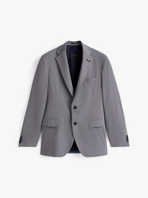 completo in twill con lana grigio da uomini tommy hilfiger