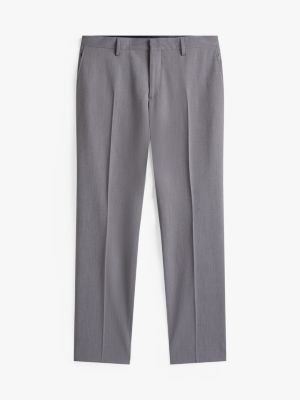 completo in twill con lana grigio da uomini tommy hilfiger