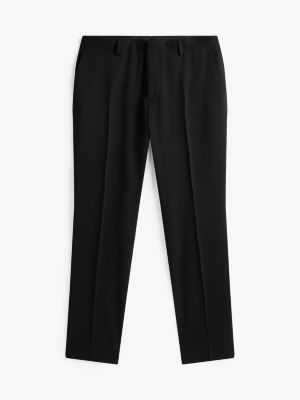 black twill suit with wool for men tommy hilfiger