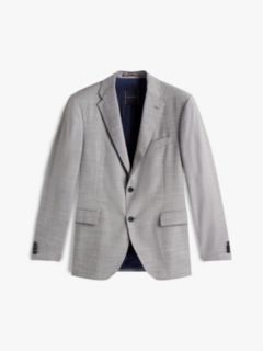 Textured Single Breasted Suit — Grey 7