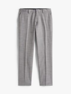 Textured Single Breasted Suit — Grey 8