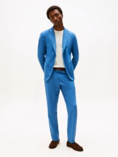 Unconstructed Single Breasted Blazer — Blue 3