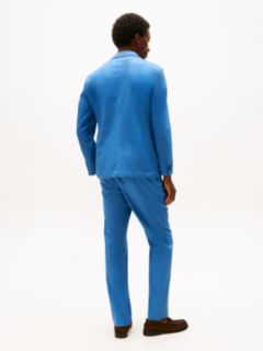 Unconstructed Single Breasted Blazer — Blue 4