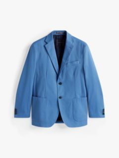 Unconstructed Single Breasted Blazer — Blue 5