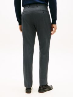 Textured Wool Blend Suit — Blue 5