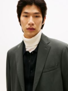 Technical Twill Regular Fit Blazer — Green 4