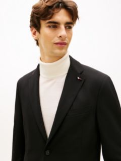 Technical Twill Regular Fit Blazer — Black 2